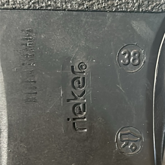 Rieker Western Ankle Bootie Slip on Black Women Size 7 - Picture 13 of 16